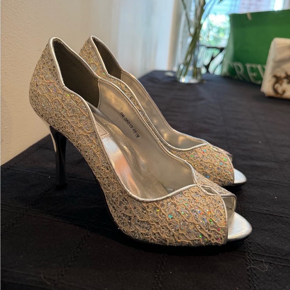 Touch Ups Silver Pumps